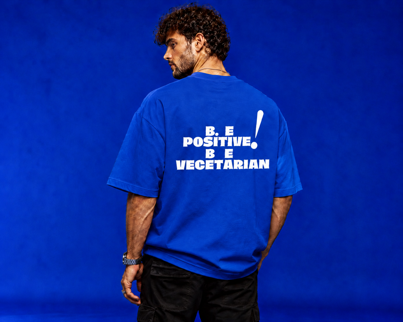 Blue Crafted "Be Positive Be Vegetarian" for live savers.