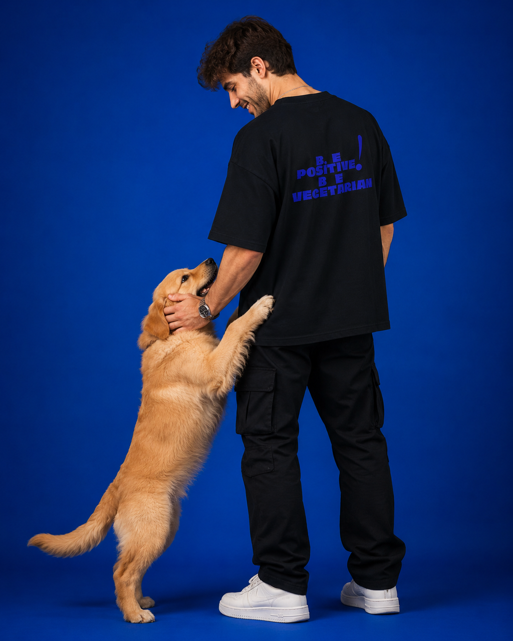 Black Crafted "Be Positive Be Vegetarian" for live savers and positive mindset