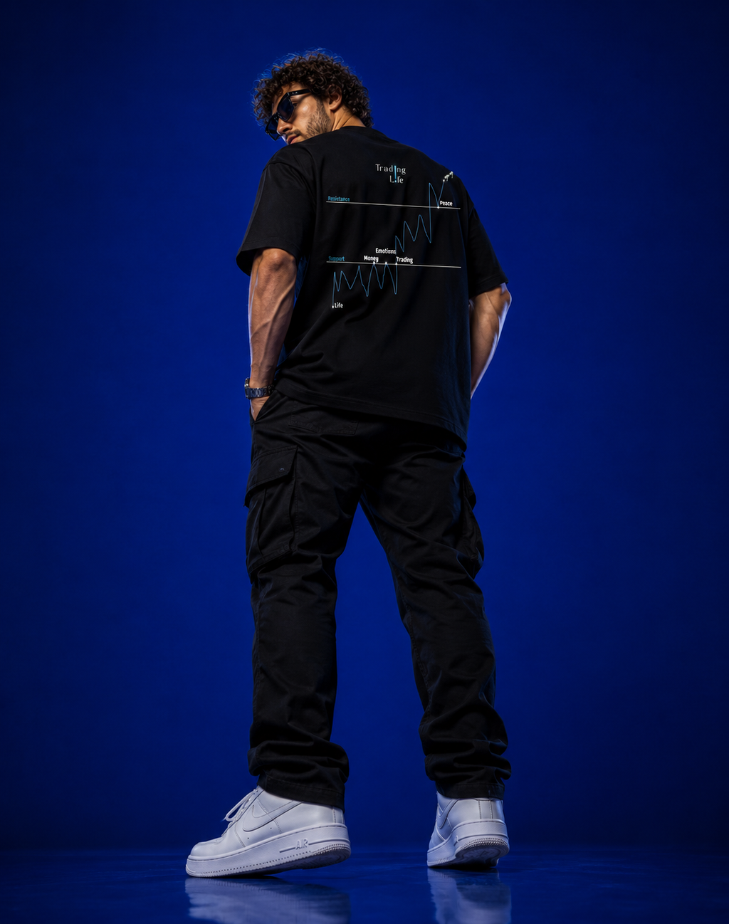 Black Crafted "Trading Life" Representing Life and Trading