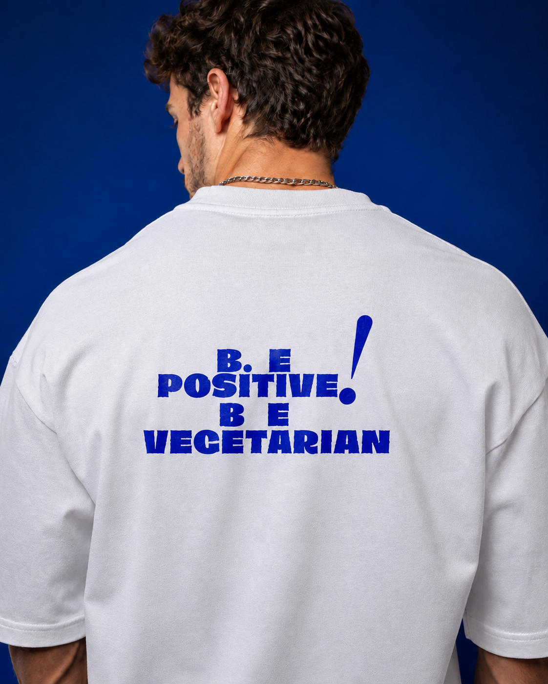 White Crafted "Be Positive Be Vegetarian" for live savers