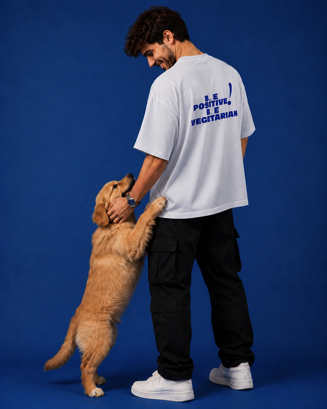 White Crafted "Be Positive Be Vegetarian" for live savers